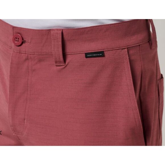 Travis Mathew Travel Year Shorts Men 34 RoanRouge Golf Stretch Performance NWT - Picture 7 of 16